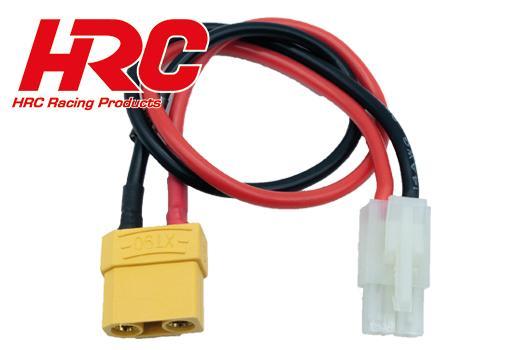 HRC Racing - HRC9611X9 - Charger Lead - XT90 (F) to Tamiya Battery Plug - 300mm - Gold