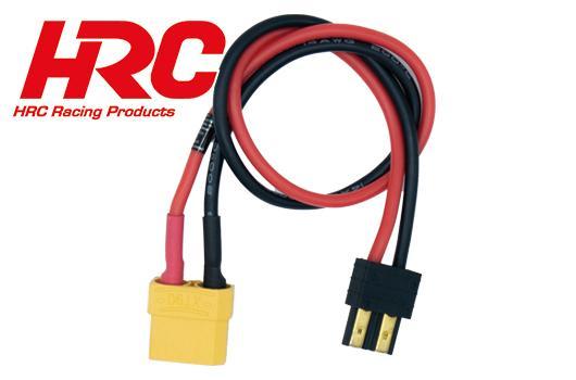 HRC Racing - HRC9615X9 - Charger Lead - XT90 (F) to TRX Battery Plug - 300mm - Gold