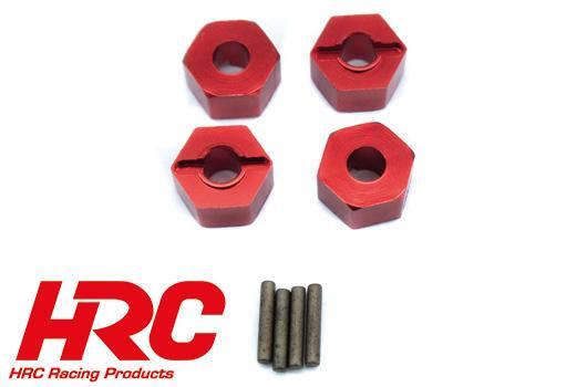 HRC Racing - HRC15-P037RE - Spare Part - NEOXX V2 - wheel Hex M12/5.0 4pc - red