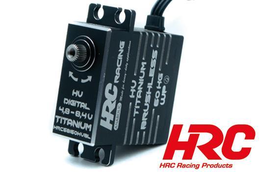 HRC Racing - HRC68160HVBL - Servo - Digital - HV High Torque - 40x37x20mm - 60kg/cm - Brushless - Engrenage en titane - Etanche - Double roulement à billes