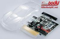 Body - 1/7 Touring - Traxxas XO-1 - Scale - Clear - Corvette GT2