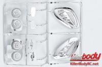 Body Parts - 1/7 Touring - Traxxas XO-1 - Scale - Electroplated Light Bucket Set for Corvette GT2