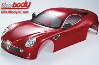 Body - 1/7 Touring - Traxxas XO-1 - Scale - Alfa Romeo 8C - Dark Metallic Red