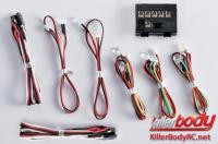 Light Kit - 1/7 Touring - Traxxas XO-1 - Scale - LED Light System with Control Box - 8 LEDs - Alfa Romeo 8C