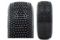 Tires - 1/8 Buggy - Hot Dice V2 Buggy C1 (Super Soft) Pre-Mounted Yellow