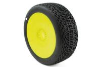 Tires - 1/8 Buggy - I-Barrs V3 Buggy C1 (Super Soft) Pre-Mounted Yellow