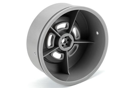 Wheels - 1/10 Drag - 2.2"/3.0" - Slot Mag - Stone Grey (2 pcs) - for Slash® 2wd and AE DR10 Rear & Slash® 4x4 Front or Rear