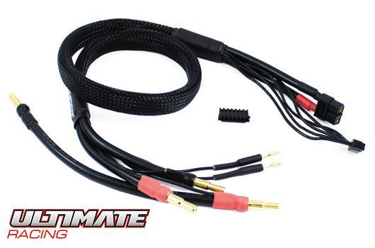 Ultimate Racing - UR46504-XT - Ladekabel - 2 x 2S Ladekabel mit XT60 - 4 mm & 5 mm Bullet-Stecker (60 cm)