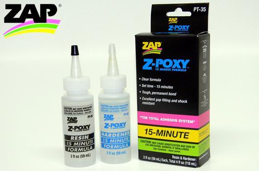 ZAP / SuperGlue - ZPT35 - Glue - Z-Poxy - 15 Minute - 118ml (4 fl oz.) (Composition 11730071) 